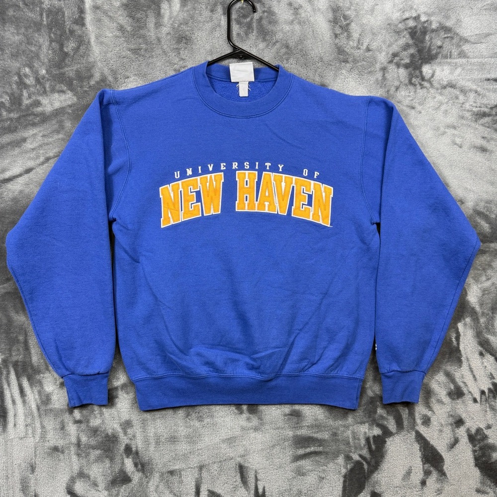 Champion Sweatshirt Mens Small Blue University of New Haven Eco Pullover